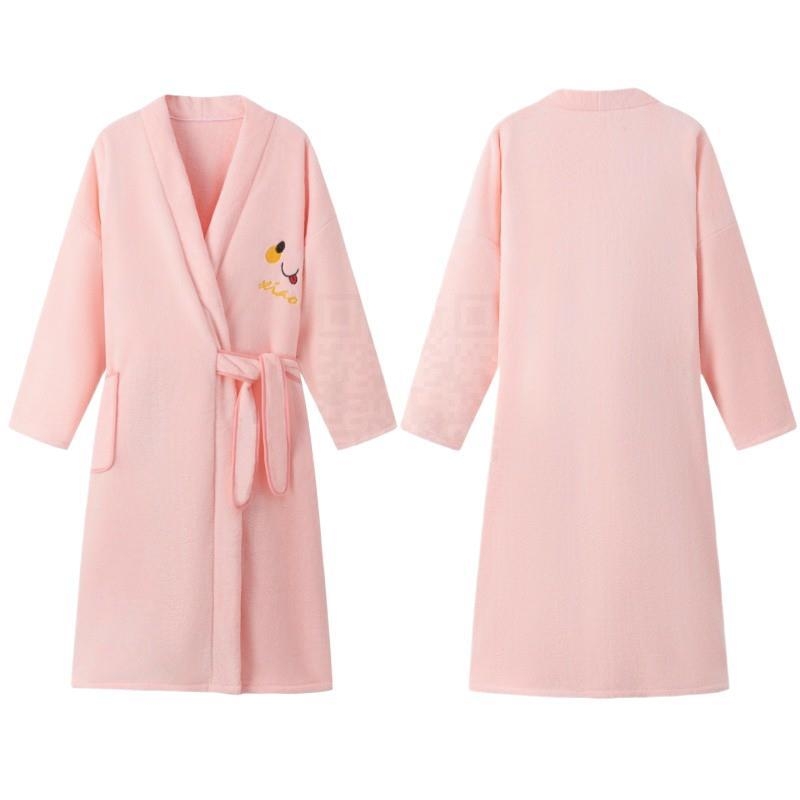 Vannas halāts vīriešiem un sievietēm, ziemas sezonā, korallvelūrs, uzsūcošs, ātri žūstošs