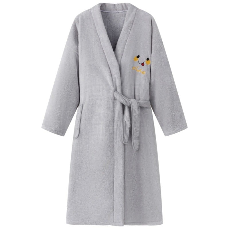 Vannas halāts vīriešiem un sievietēm, ziemas sezonā, korallvelūrs, uzsūcošs, ātri žūstošs