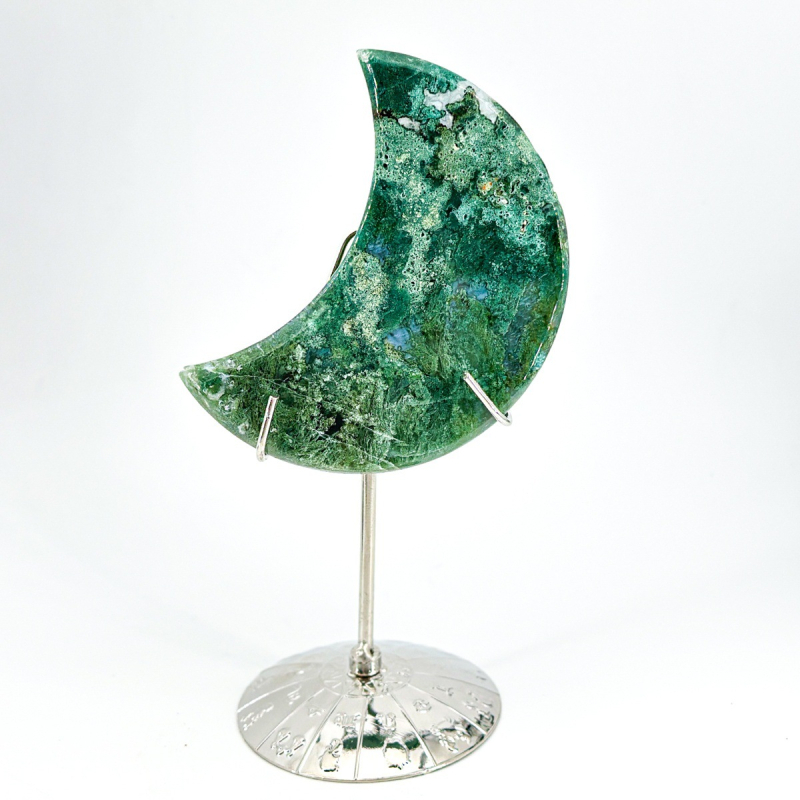 Stargate Jewelry Rezba od prirodnog kristala s lunarnom temom - New Moon Crystal Crescent Moon Carving, Prirodni kristal, Moderno minimalistički stil