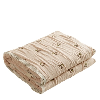 Bērnu karikatūras piecu slāņu marles gultas segu – 100% kokvilna, elpojoša, piemērota pavasarim un rudenim, reaktīvā druka, 1,55–2,0 kg