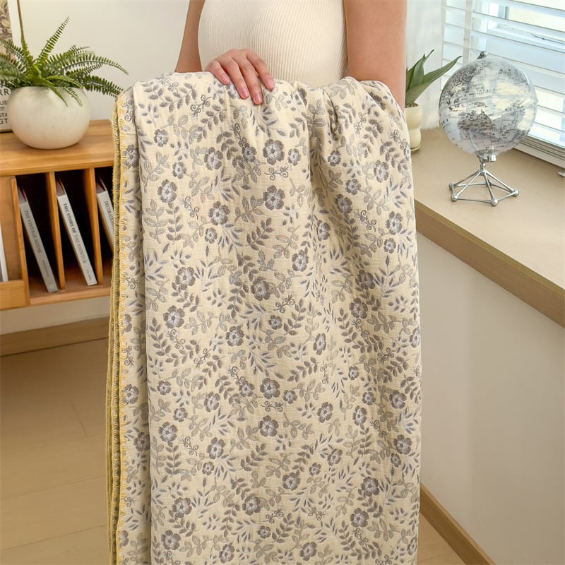 Κουβέρτα από 3 στρώσεις 100% βαμβάκι, με πολυεστερικό γέμισμα, quilted ραφές, αντίδραση βαφής, βάρος 1.2–1.5 κιλά, στυλ Nordic