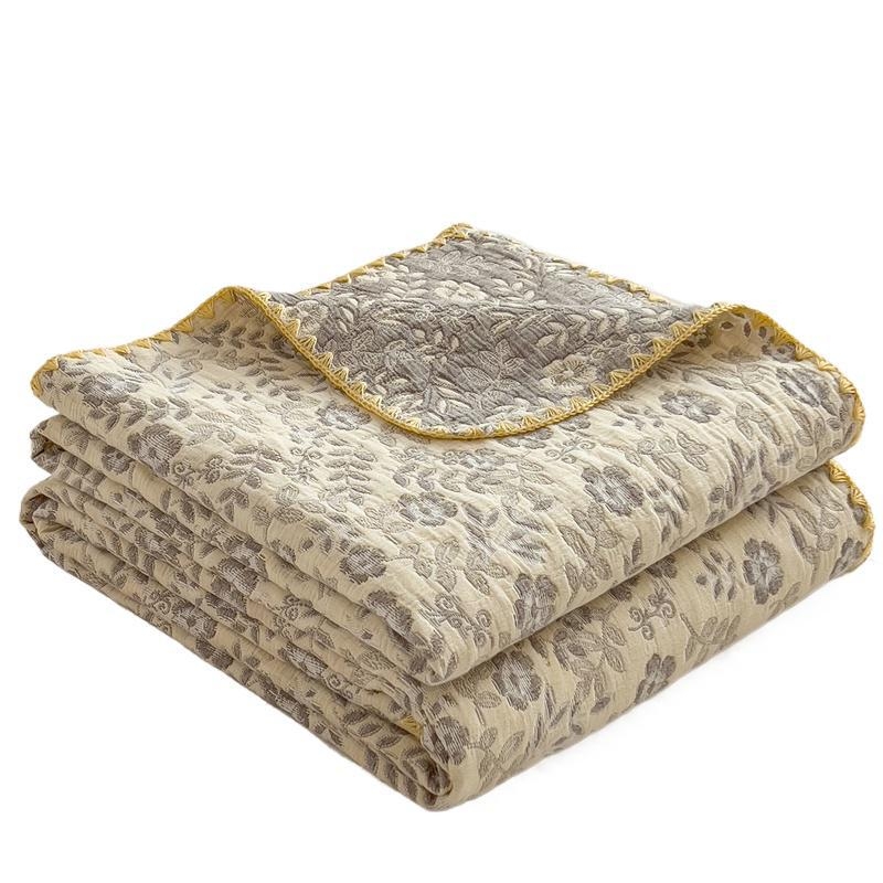 Κουβέρτα από 3 στρώσεις 100% βαμβάκι, με πολυεστερικό γέμισμα, quilted ραφές, αντίδραση βαφής, βάρος 1.2–1.5 κιλά, στυλ Nordic