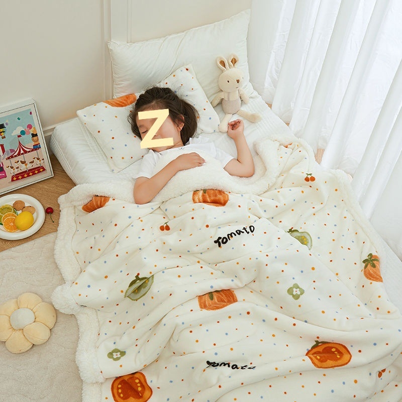 Bērnu plīša sega ar karikatūras rakstu, dvieļu tipa sega visām sezonām (zem 300 g)