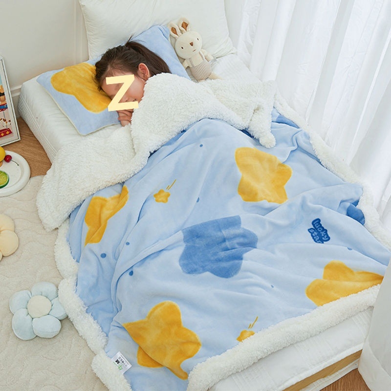 Bērnu plīša sega ar karikatūras rakstu, dvieļu tipa sega visām sezonām (zem 300 g)