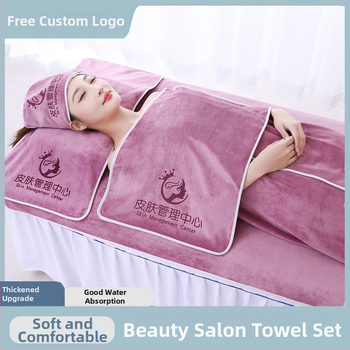 Szépségszalon törölközőkészlet | mikroszálas, finom szálak; bolyhosodásmentes; súly 301-350 g; NET verzió