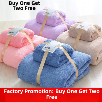 Kokvilnas vannas dvieļu komplekts, 150D diegi, Plain weave