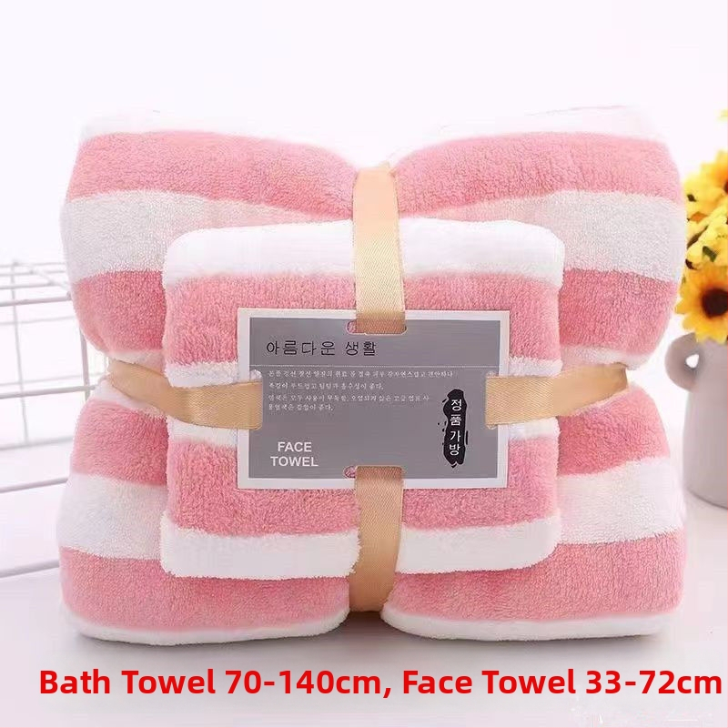 Kokvilnas vannas dvieļu komplekts, 150D diegi, Plain weave