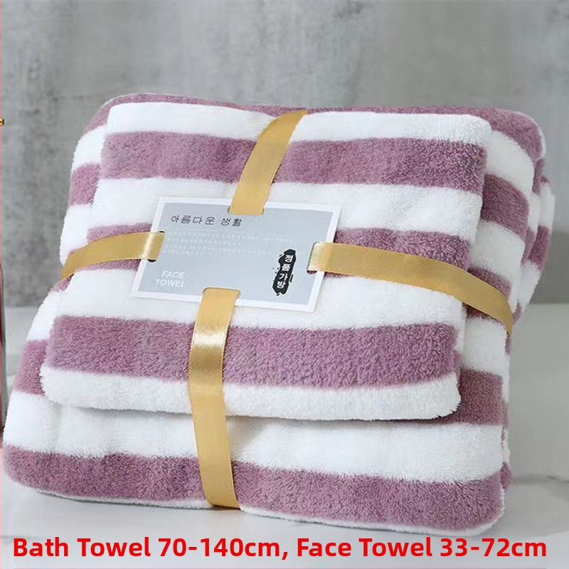 Kokvilnas vannas dvieļu komplekts, 150D diegi, Plain weave