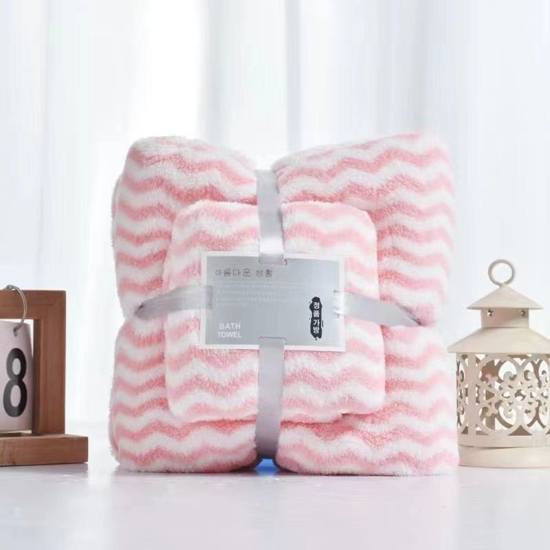 Kokvilnas vannas dvieļu komplekts, 150D diegi, Plain weave