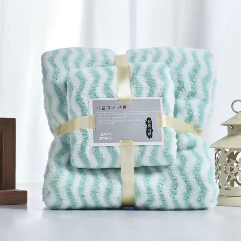 Kokvilnas vannas dvieļu komplekts, 150D diegi, Plain weave