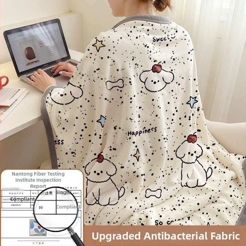 Klimatizācijas pleds ar karikatūras rakstu, viegls, svars zem 300 g, sintētiskas šķiedras pleds, visām sezonām