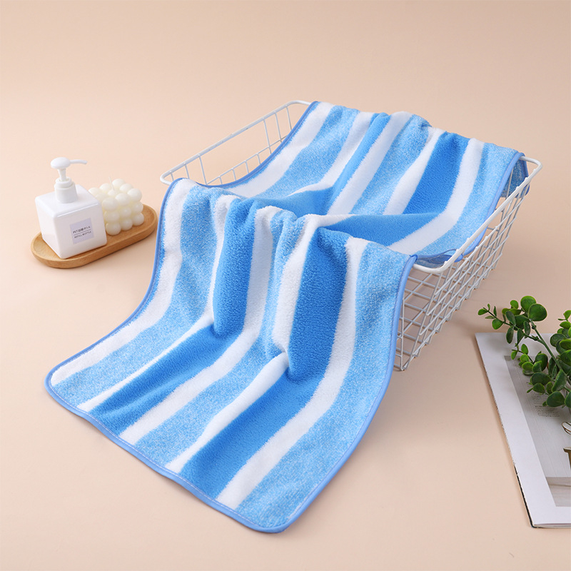 Warp-šūts korāla fleece dvielis sejai, sejai dvielis, 150D, 200 g+, šuvju apdare