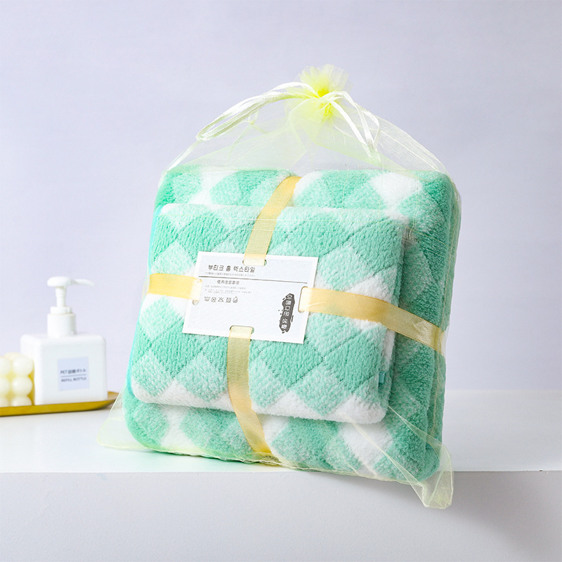 Warp-šūts korāla fleece dvielis sejai, sejai dvielis, 150D, 200 g+, šuvju apdare