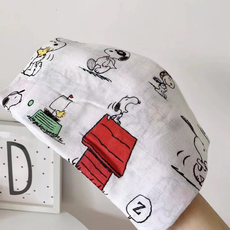 Bambuso pluošto muslin kūdikių antklodė vasarai, dviejų sluoksnių įvynojimas, šešių sluoksnių dengimas, 800–999 g, animacinis piešinys