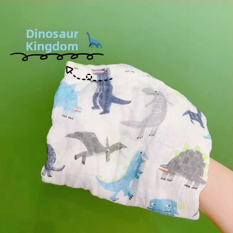 Bambuso pluošto muslin kūdikių antklodė vasarai, dviejų sluoksnių įvynojimas, šešių sluoksnių dengimas, 800–999 g, animacinis piešinys