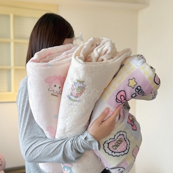 Piena velūra pleds – visu sezonu, karikatūras raksts, 800–1000 g, Zhenweige