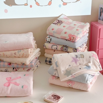 Piena velūra pleds – visu sezonu, karikatūras raksts, 800–1000 g, Zhenweige