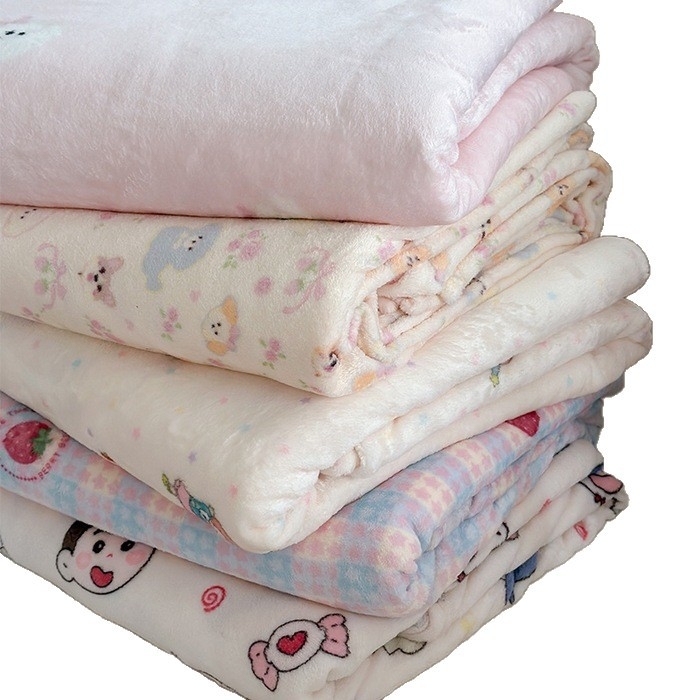 Piena velūra pleds – visu sezonu, karikatūras raksts, 800–1000 g, Zhenweige