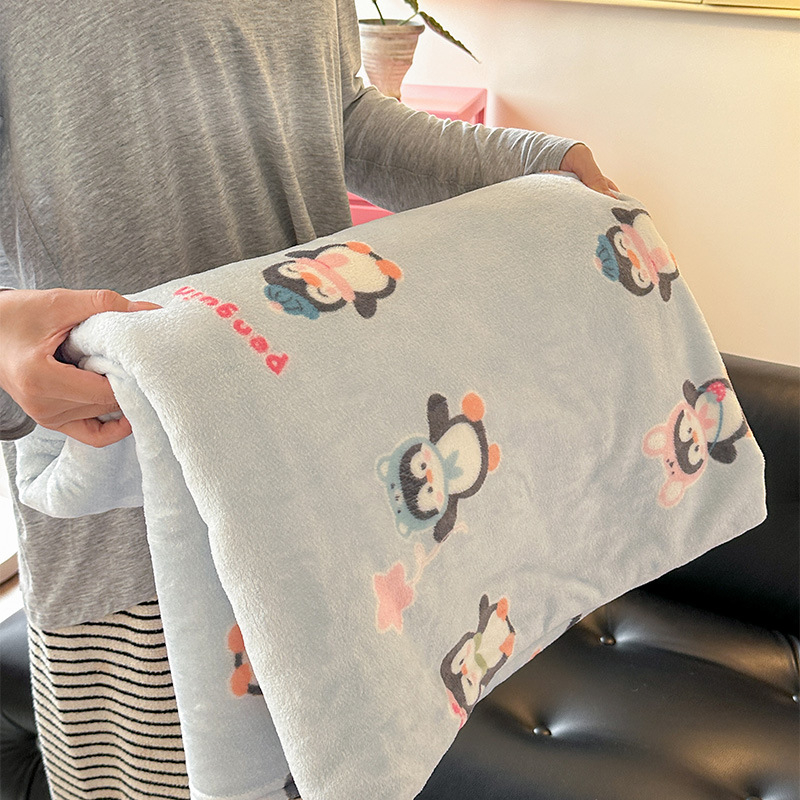 Piena velūra pleds – visu sezonu, karikatūras raksts, 800–1000 g, Zhenweige