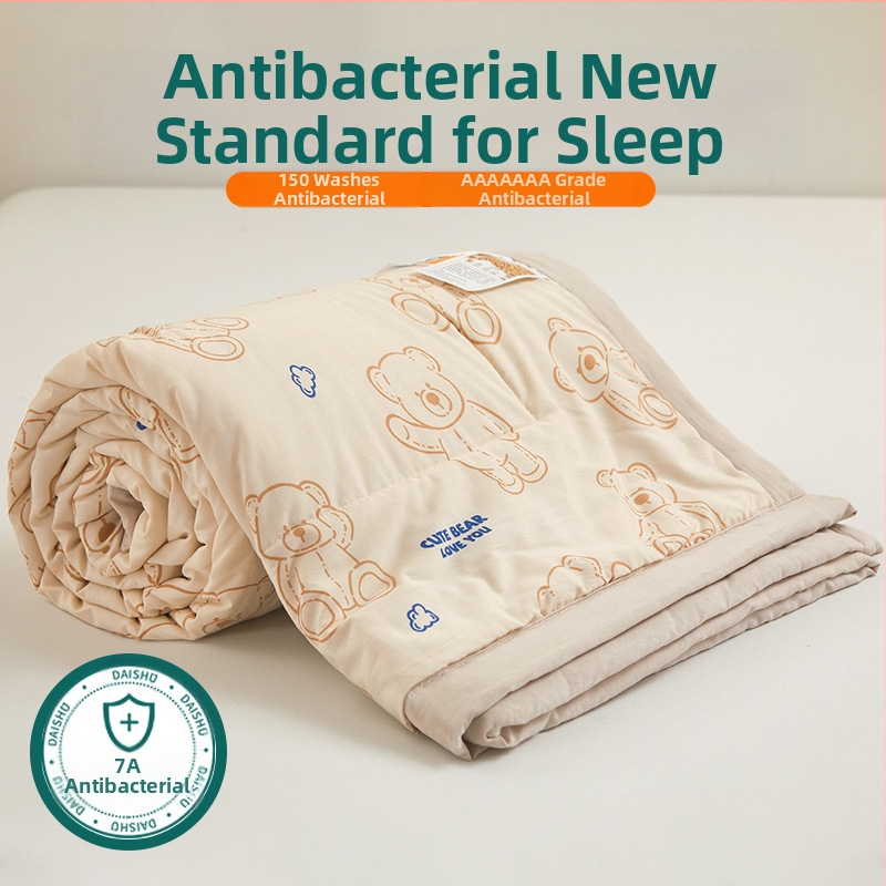 Jielia 7A vasaras kokvilnas sega mazgāšanai, audums no mazgātas kokvilnas, pildījums poliestera šķiedra, reaktīvā druka un krāsošana, stils: mazs svaigs