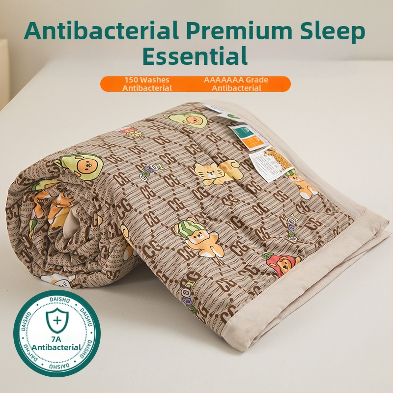 Jielia 7A vasaras kokvilnas sega mazgāšanai, audums no mazgātas kokvilnas, pildījums poliestera šķiedra, reaktīvā druka un krāsošana, stils: mazs svaigs