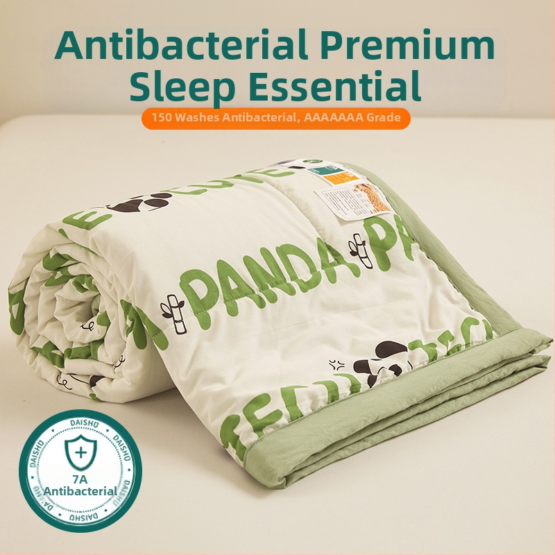 Jielia 7A vasaras kokvilnas sega mazgāšanai, audums no mazgātas kokvilnas, pildījums poliestera šķiedra, reaktīvā druka un krāsošana, stils: mazs svaigs