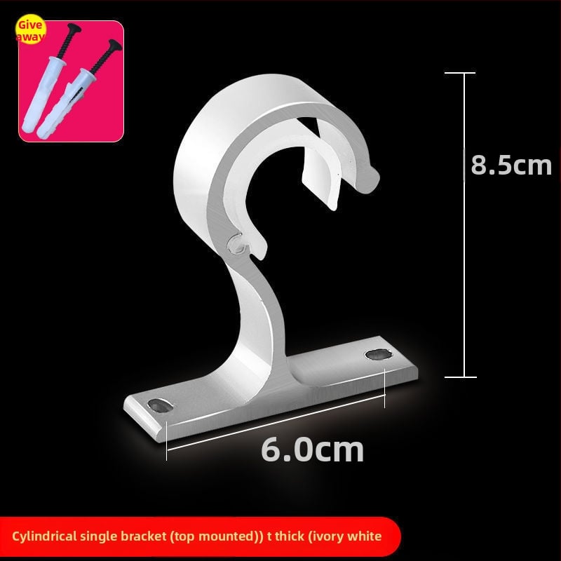 Užuolaidų strypo laikiklis iš aliuminio lydinio, sieninis tvirtinimas — Stilius: Kitas, Prekės ženklas: Powerful Factory, Prisitaikymas: Ne