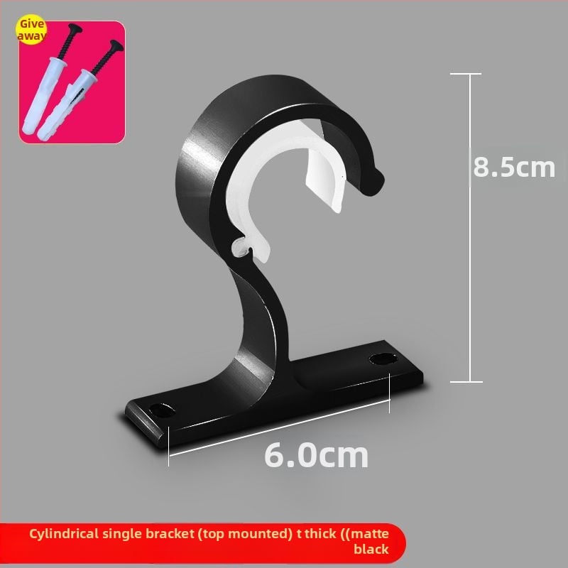 Užuolaidų strypo laikiklis iš aliuminio lydinio, sieninis tvirtinimas — Stilius: Kitas, Prekės ženklas: Powerful Factory, Prisitaikymas: Ne