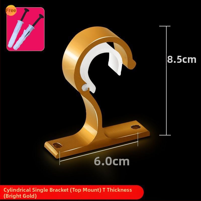 Užuolaidų strypo laikiklis iš aliuminio lydinio, sieninis tvirtinimas — Stilius: Kitas, Prekės ženklas: Powerful Factory, Prisitaikymas: Ne