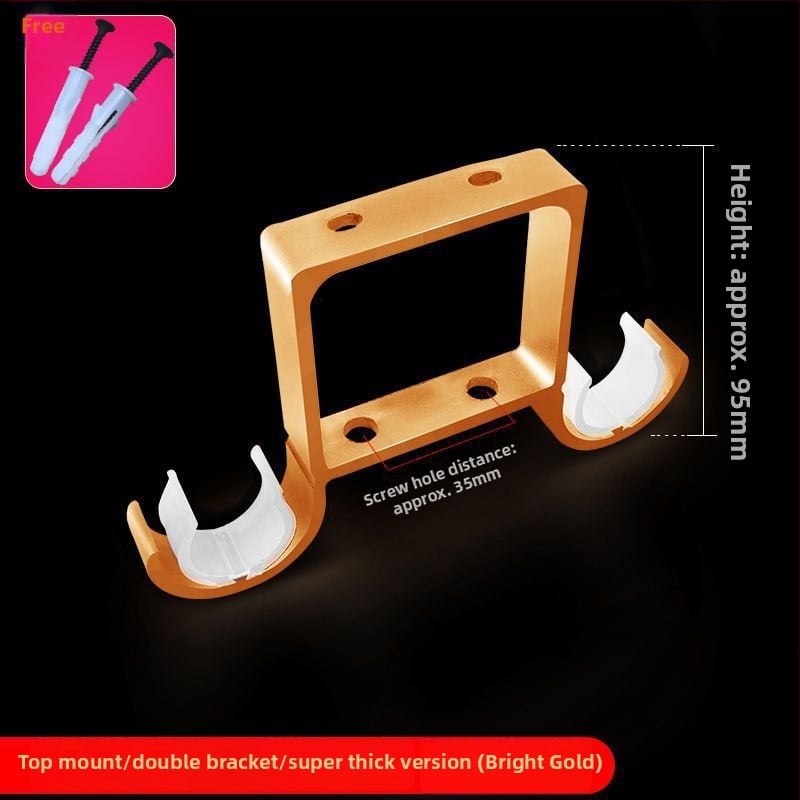 Užuolaidų strypo laikiklis iš aliuminio lydinio, sieninis tvirtinimas — Stilius: Kitas, Prekės ženklas: Powerful Factory, Prisitaikymas: Ne