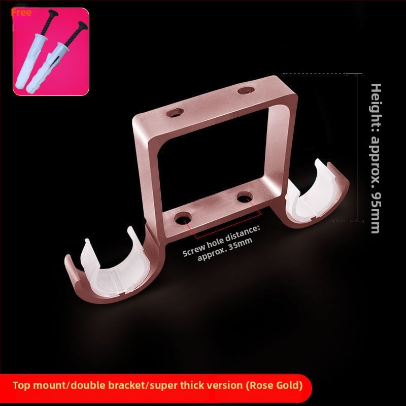 Užuolaidų strypo laikiklis iš aliuminio lydinio, sieninis tvirtinimas — Stilius: Kitas, Prekės ženklas: Powerful Factory, Prisitaikymas: Ne