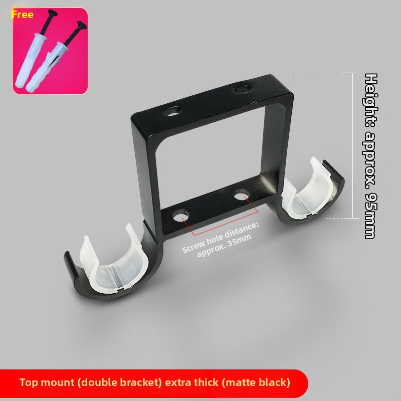 Užuolaidų strypo laikiklis iš aliuminio lydinio, sieninis tvirtinimas — Stilius: Kitas, Prekės ženklas: Powerful Factory, Prisitaikymas: Ne