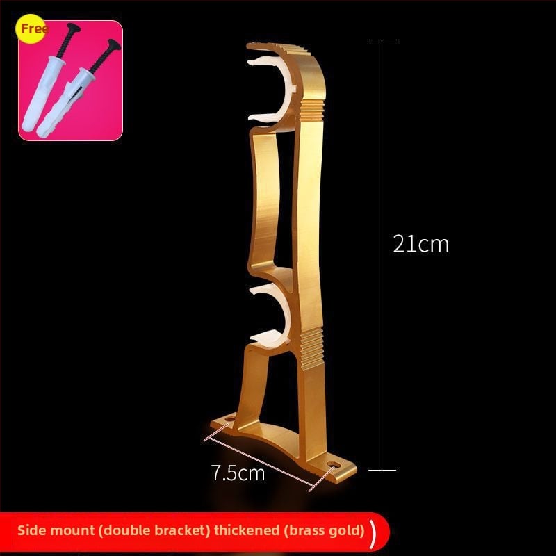 Užuolaidų strypo laikiklis iš aliuminio lydinio, sieninis tvirtinimas — Stilius: Kitas, Prekės ženklas: Powerful Factory, Prisitaikymas: Ne