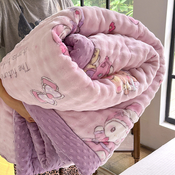 Piena velveta trīsslāņu segu, pildījums sojas šķiedra, Twill audums, ziema, 3–3,5 kg