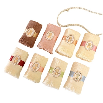 Giote Medvilninis tassel dovanų rankšluostis bridesmaid — vestuvinė dovana, supakuota