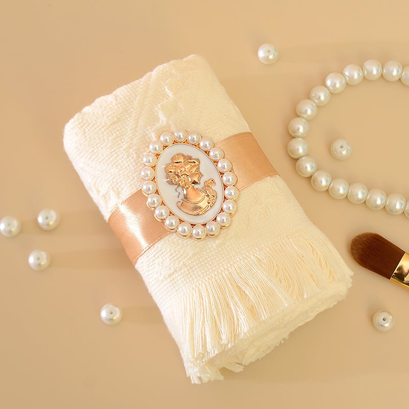 Giote Medvilninis tassel dovanų rankšluostis bridesmaid — vestuvinė dovana, supakuota