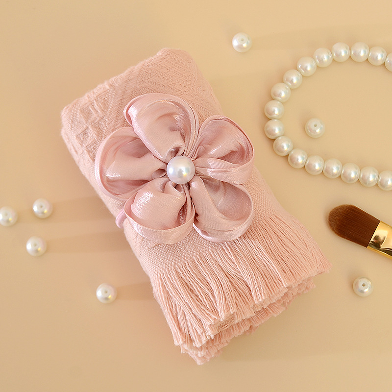 Giote Medvilninis tassel dovanų rankšluostis bridesmaid — vestuvinė dovana, supakuota