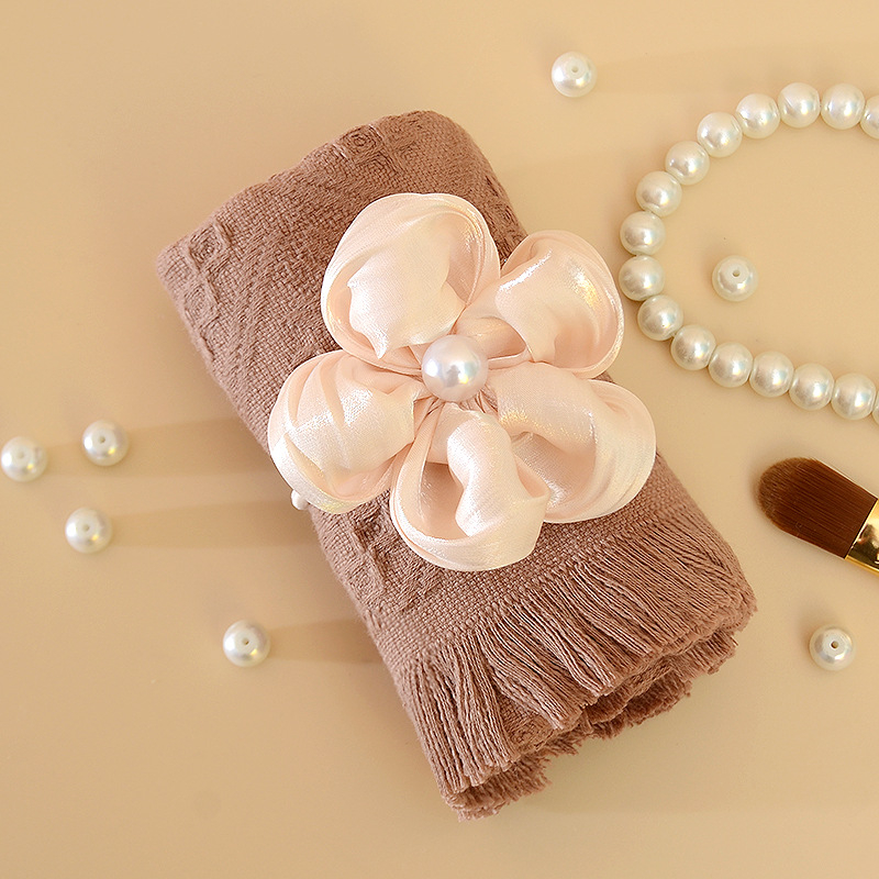 Giote Medvilninis tassel dovanų rankšluostis bridesmaid — vestuvinė dovana, supakuota