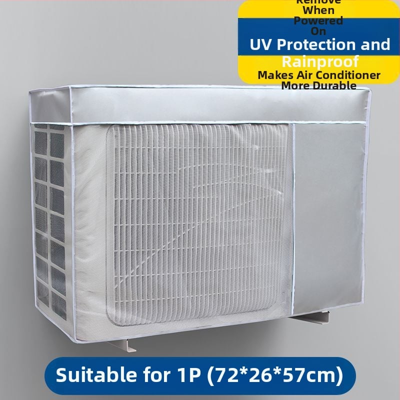 Ārējās gaisa kondicioniera vienības vāks, lietusizturīgs un UV aizsardzība, putekļu aizsargkorpuss, 1.5P