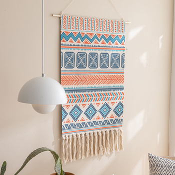 Prancūziško stiliaus aukštos kokybės pakabinama paveikslas iš medvilnės ir lino, abstraktus raštas, rėmas iš smėlio akmens, poliesterio pagrindas, tinkama svetainei