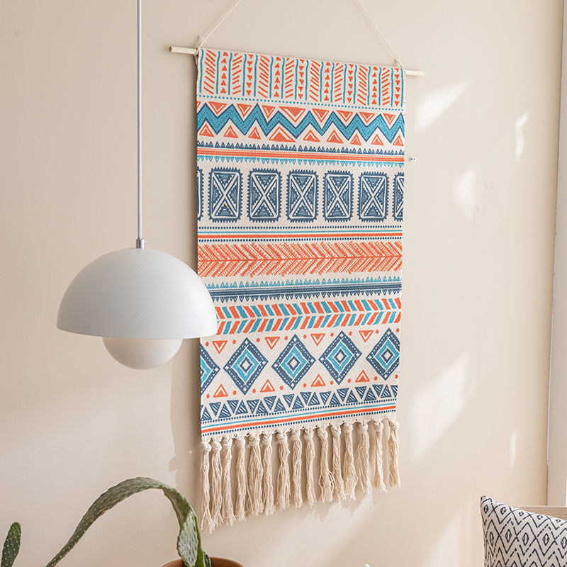 Prancūziško stiliaus aukštos kokybės pakabinama paveikslas iš medvilnės ir lino, abstraktus raštas, rėmas iš smėlio akmens, poliesterio pagrindas, tinkama svetainei