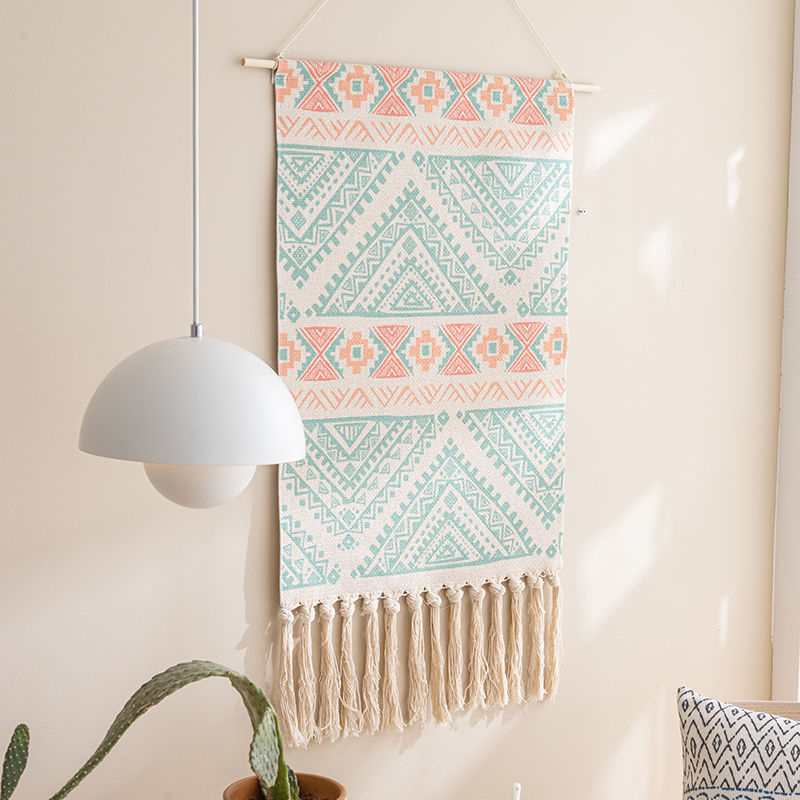 Prancūziško stiliaus aukštos kokybės pakabinama paveikslas iš medvilnės ir lino, abstraktus raštas, rėmas iš smėlio akmens, poliesterio pagrindas, tinkama svetainei