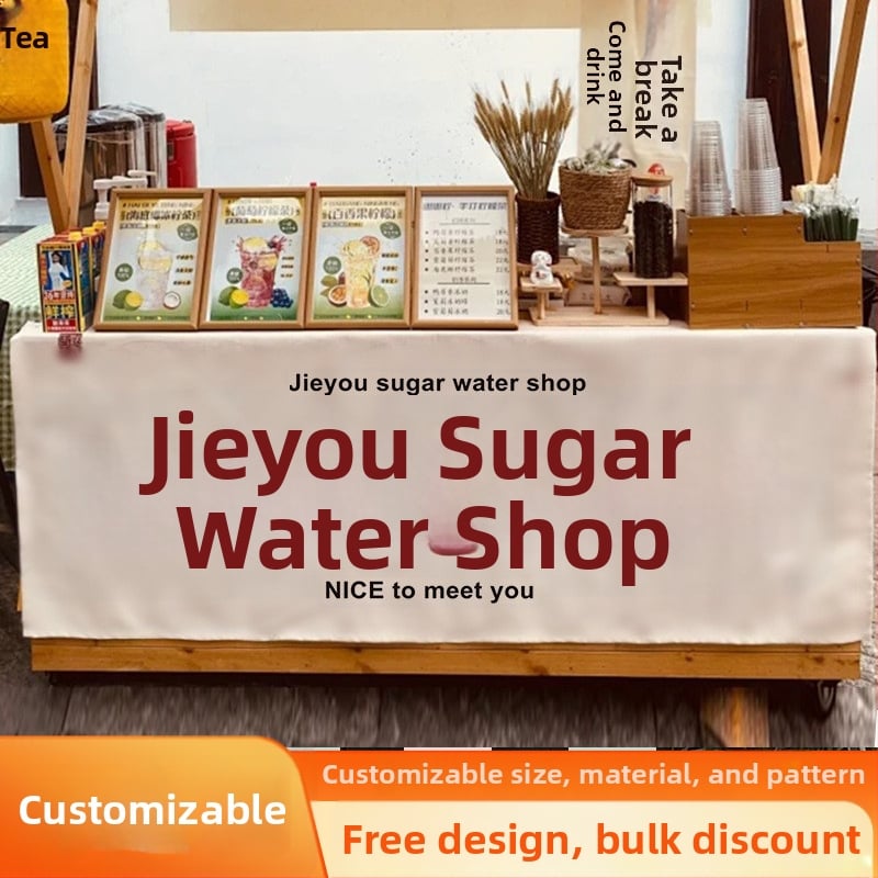 Tapiserija tirdzniecības stendam, taisnstūra formas audums no kokvilnas un lina ar 81–90% kaņepes, mūsdienīgs minimālisks sienas aizkars, digitālā termiskā pārnešana