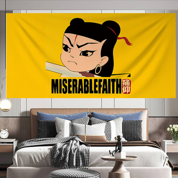 Tapiserija - poliesteres sienas dekors ar ainavu motīvu, taisnstūra forma, neadītā audums, Nacionālais vējš stils; 91–100% poliestera saturs; piemērota dzīvojamai istabai, guļamistabai, ārējiem telpām, restorāniem, vannas istabai, balkoniem, bērnu istabai