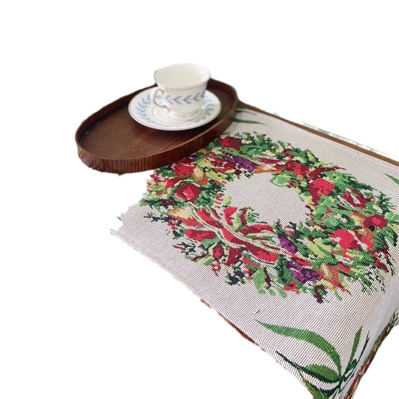 Asztali zászló, 60% poliészter és 40% pamut keverék, ünnepi minta