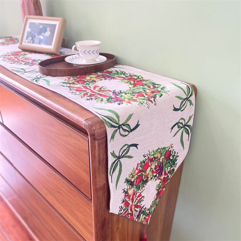 Asztali zászló, 60% poliészter és 40% pamut keverék, ünnepi minta