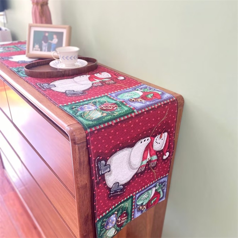 Asztali zászló, 60% poliészter és 40% pamut keverék, ünnepi minta