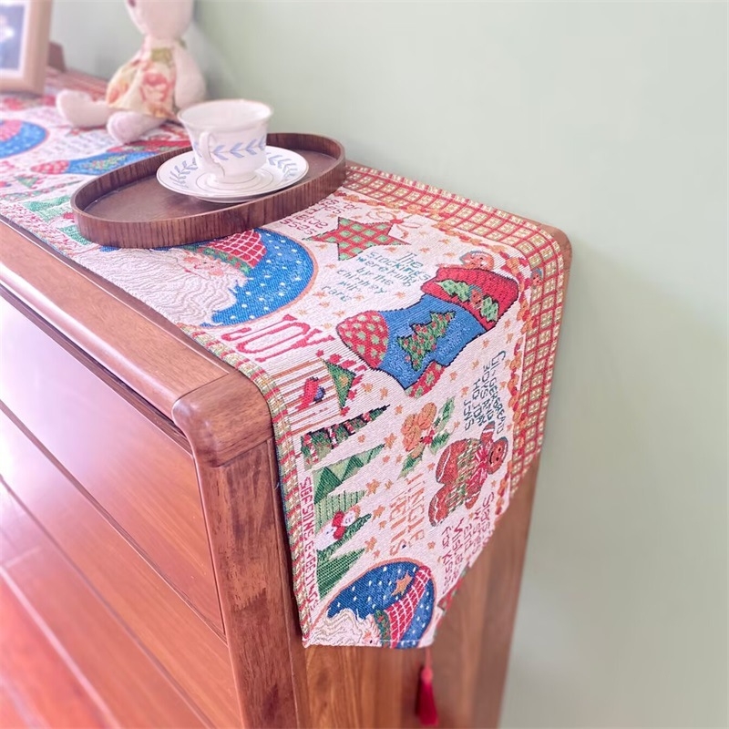 Asztali zászló, 60% poliészter és 40% pamut keverék, ünnepi minta