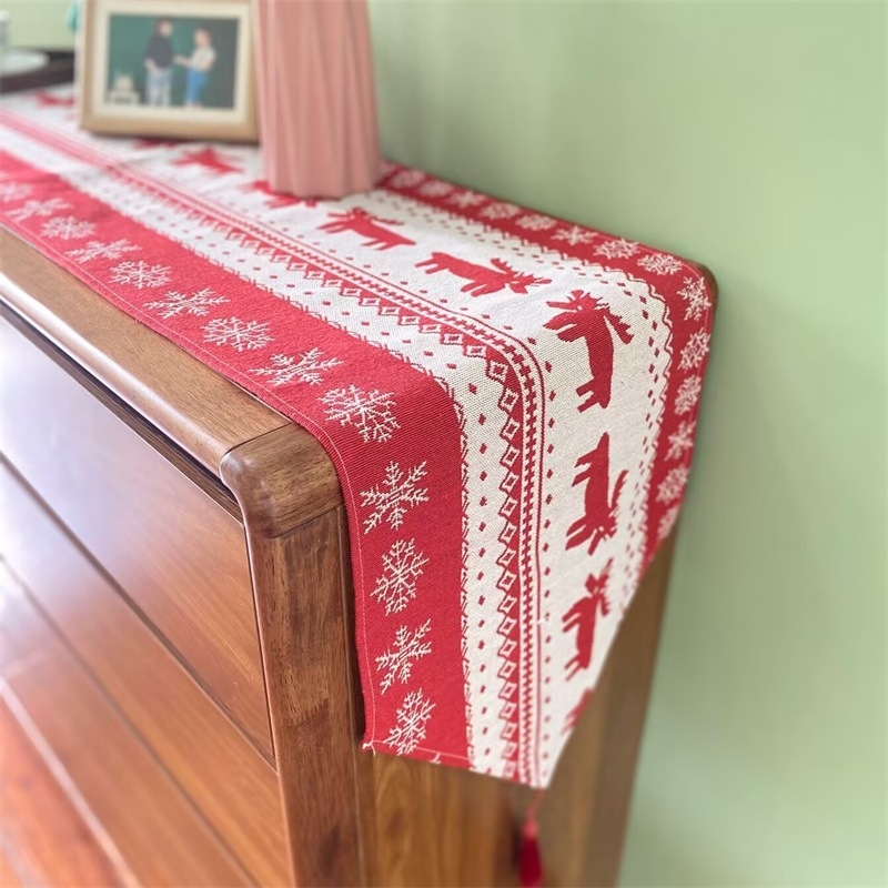 Asztali zászló, 60% poliészter és 40% pamut keverék, ünnepi minta