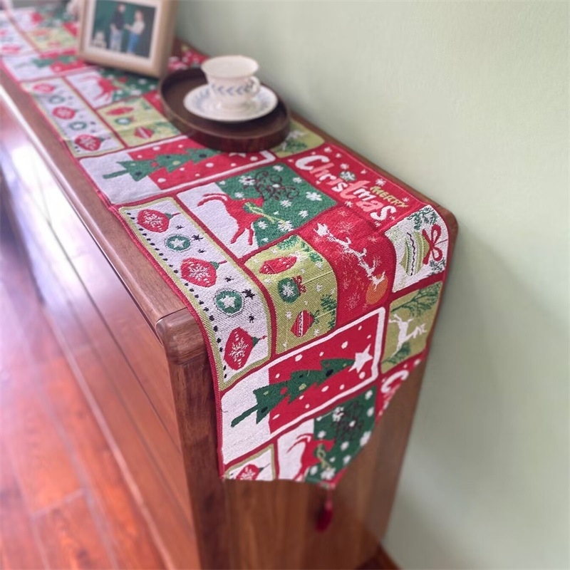 Asztali zászló, 60% poliészter és 40% pamut keverék, ünnepi minta